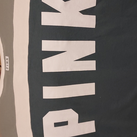 NWOT Women's Victoria's Secret Pink Size SP Lace Up Pullover Sweatshirt Gray - Picture 8 of 11